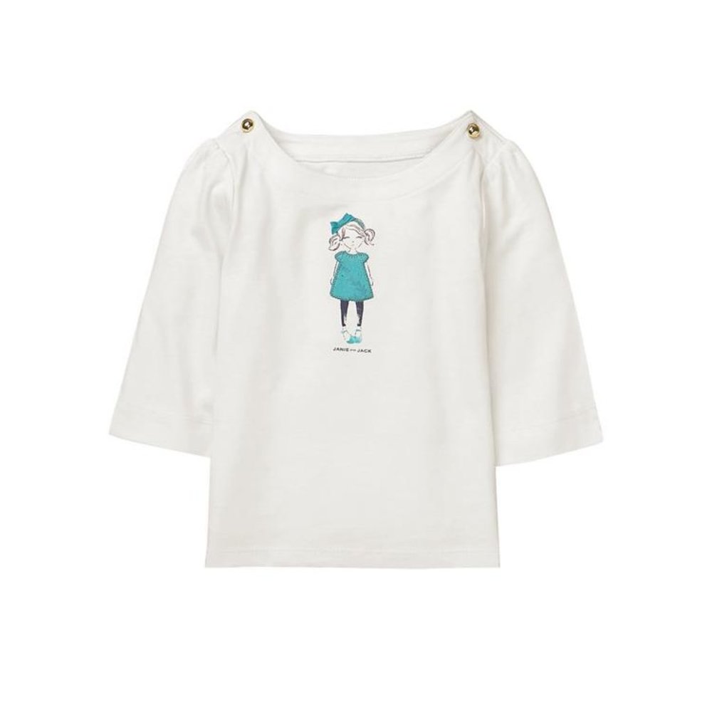 Janie & Jack blue dress girl top 2T